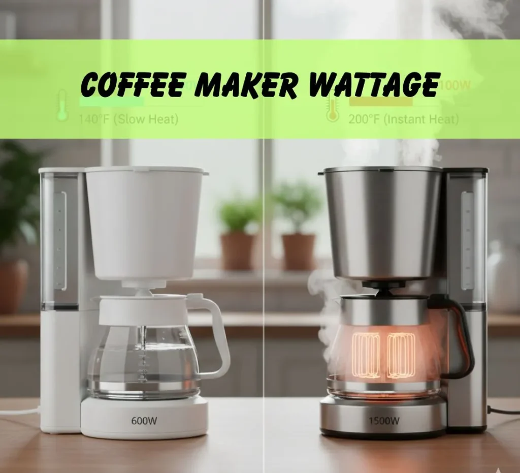 coffee maker wattage